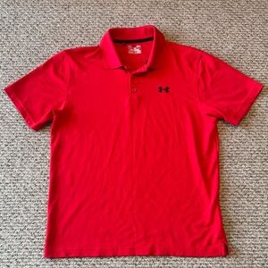 Under Armour Men's Bright Red Polo Shirt